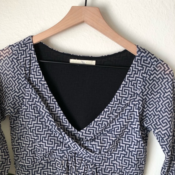 Anthropologie | Maze Print Top - Picture 2 of 7